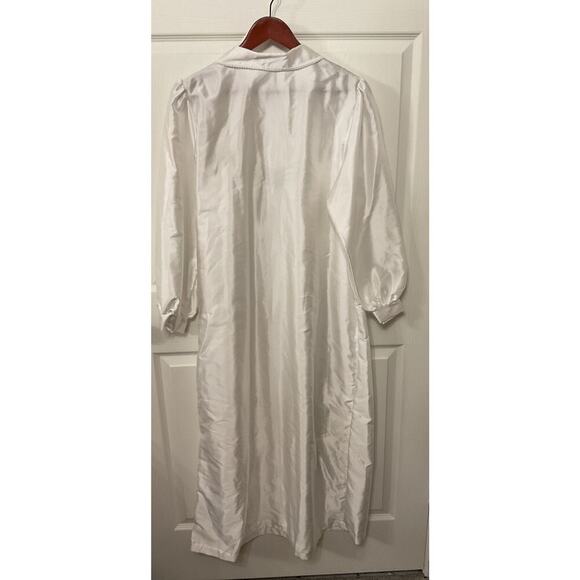 Barbizon Vintage Floral Embroidered Peter Pan Collar Lace Nightgown, L - Picture 6 of 6